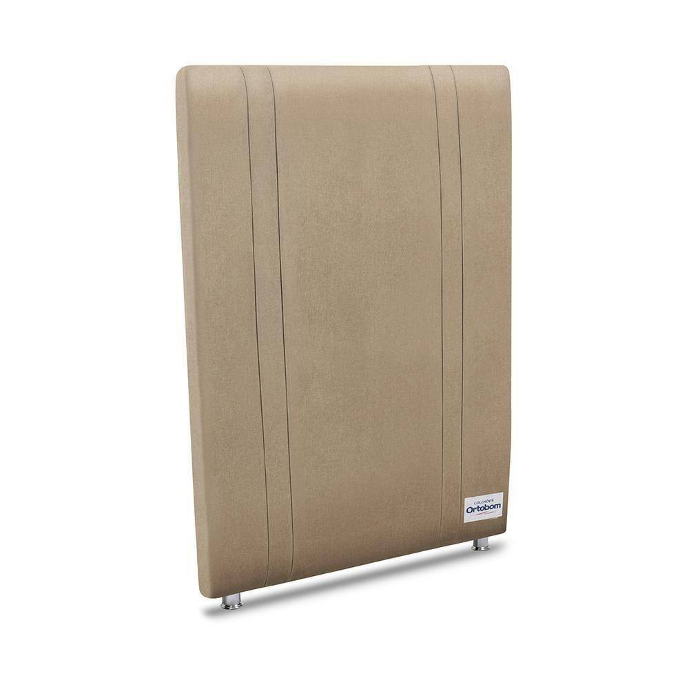 Cabeceira Tamisa Linho Bege Solteiro 8x90x125 Linho