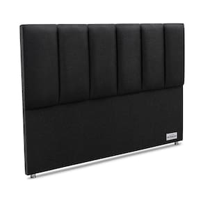 Cabeceira South Linho Preto Queen 11x160x125 Linho