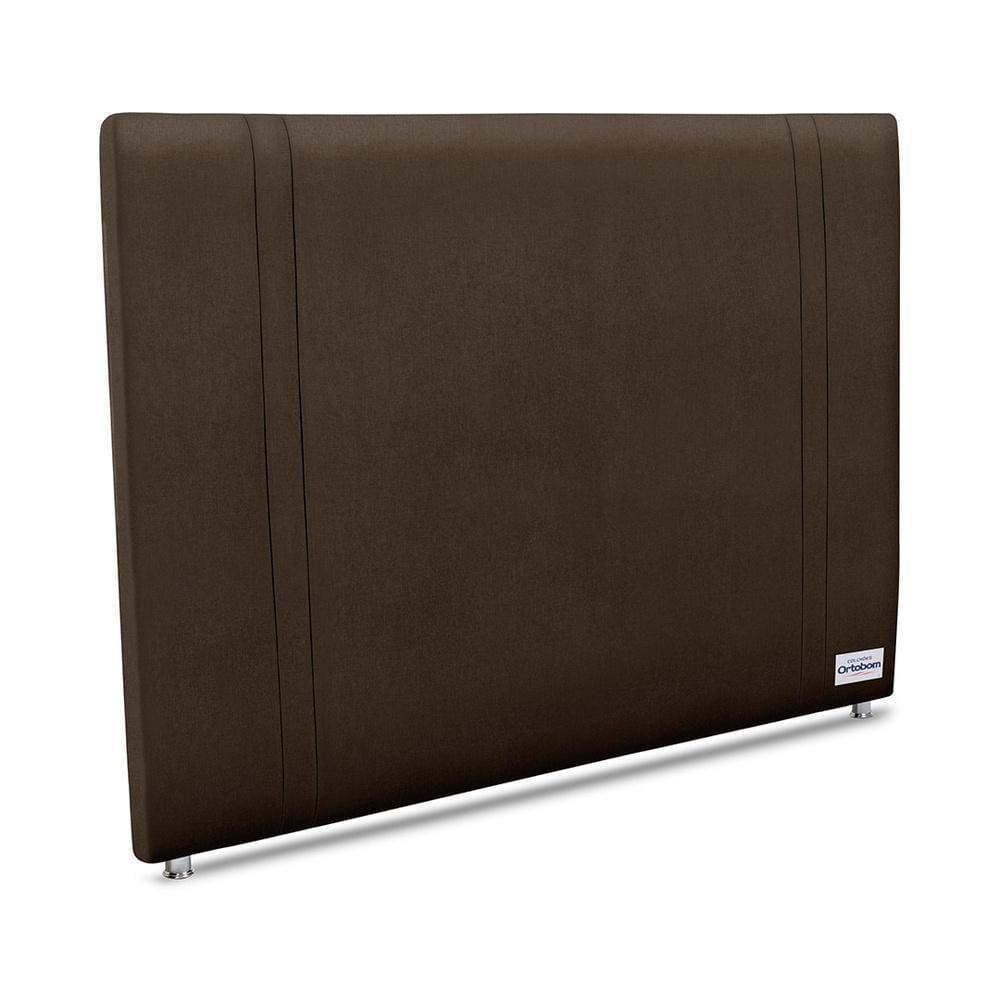 Cabeceira Tamisa Linho Marrom King 8x188x125 Linho