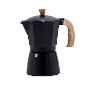 Cafeteira Italiana Gourmet Em Alumínio Black 300 Ml Oxford
