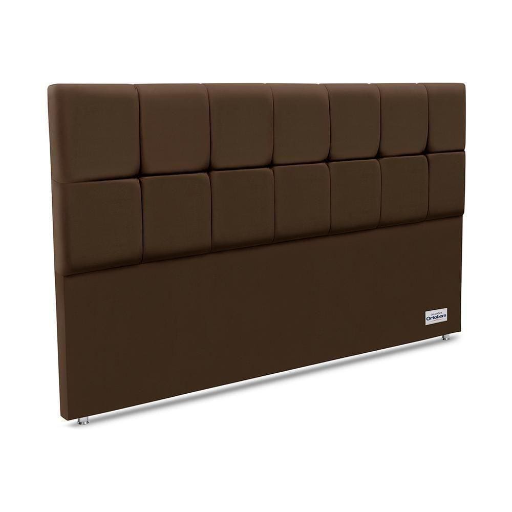 Cabeceira Piave Veluto Marrom Super King 12x195x125 Camurça