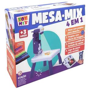 Mesa Projetora Infantil De Desenho Brinquedo Criativo 4 Em 1