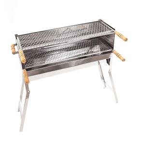 Churrasqueira Inox Espetinho 3 Andares Movel 25X80Cm