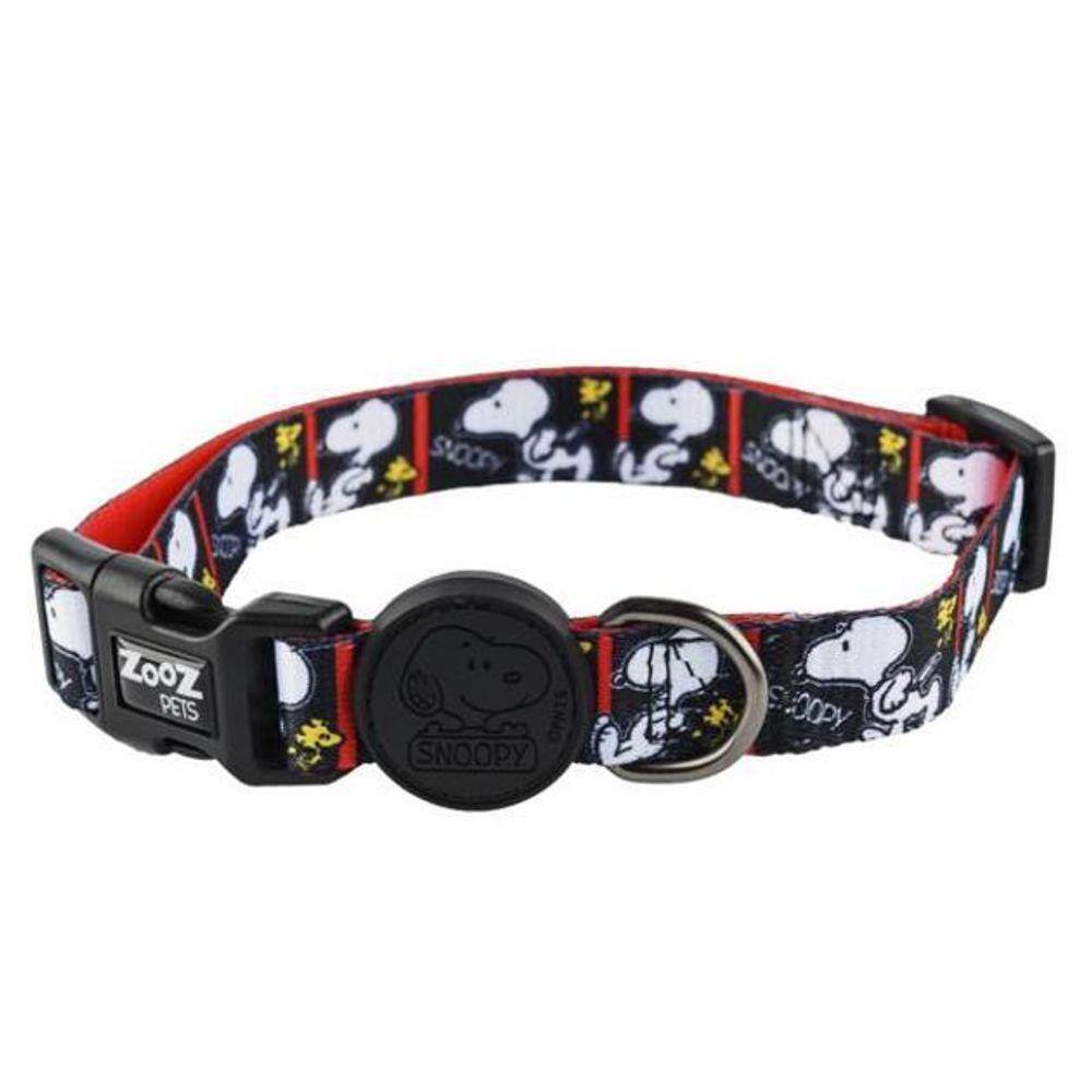 Coleira Snoopy Filmblack Tamanho P Para Cães