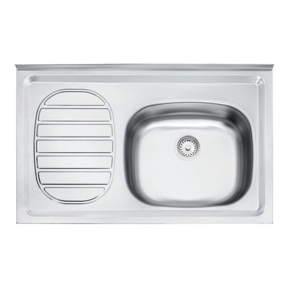 Pia De Apoio Tramontina Filo 40 Fx Dx Em Aço Inox 80x50 Cm