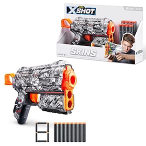 Lançador X-Shot - Skins - Flux - 8 Dardos - Illustrate