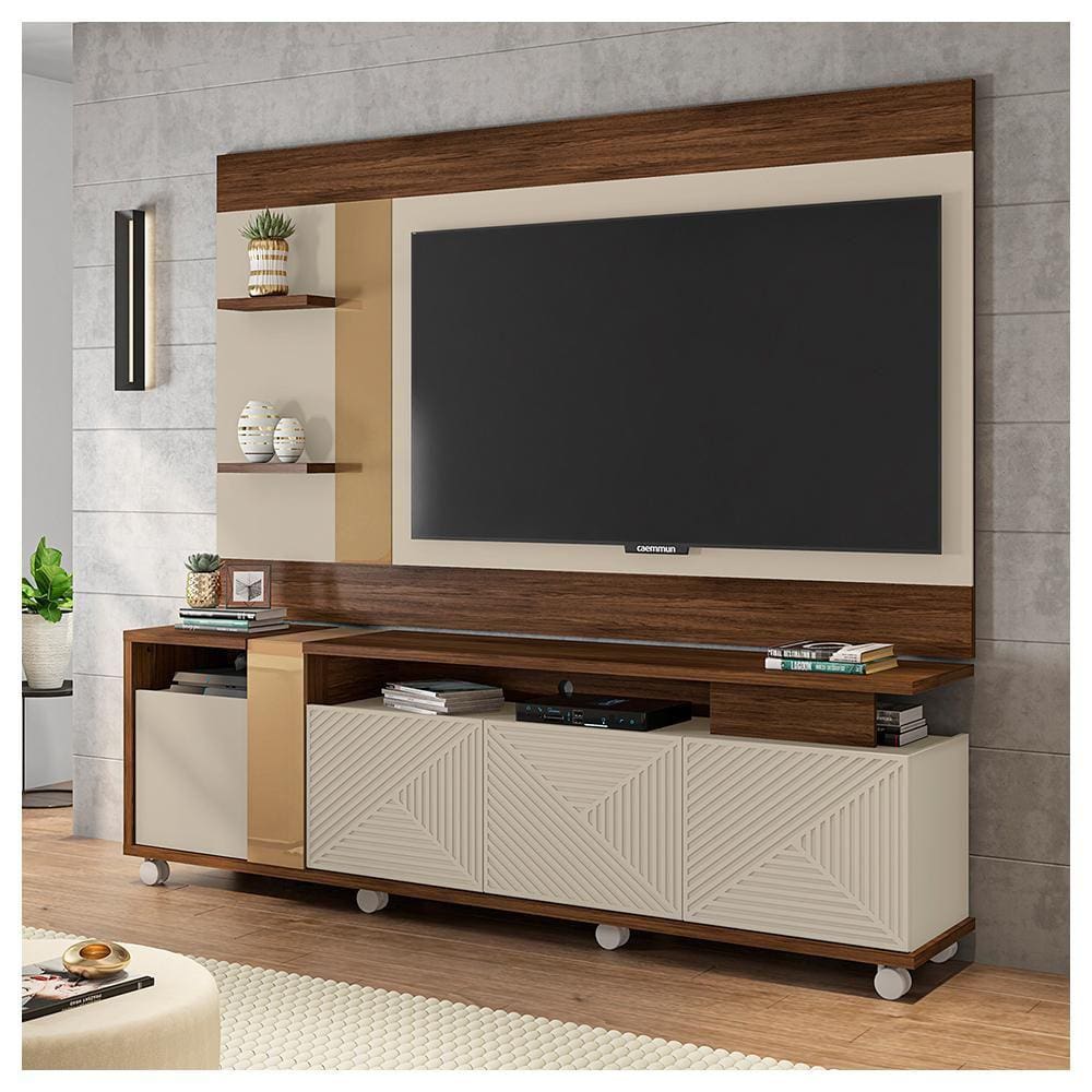 Conjunto Sala Bancada Painel Aparador Columbus Caemmun