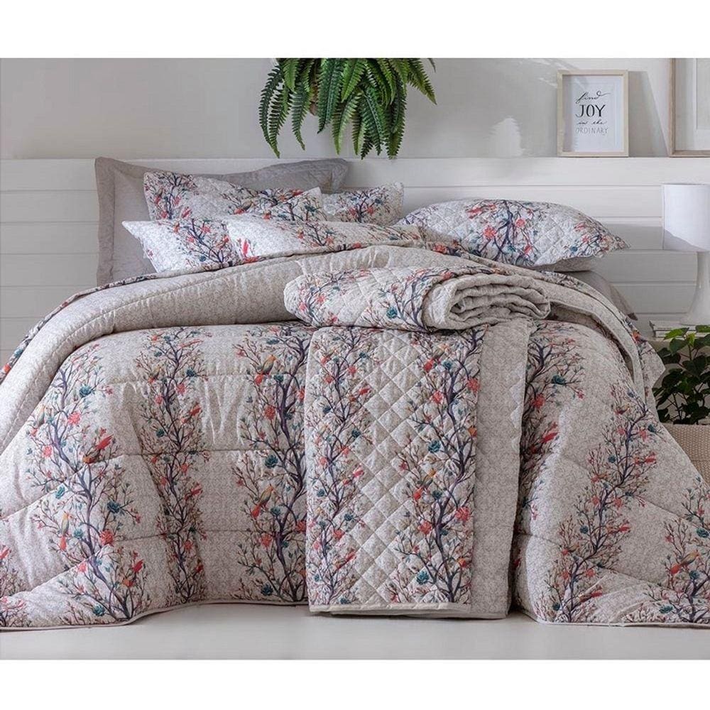 Jogo De Cama Casal 4 Peças 140 Fios Realce Premium Estampado Finn - Sultan