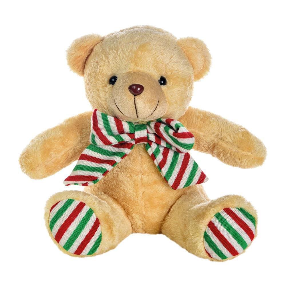 Urso Decorativo Pelucia Com Laço Xadrez 25x30x20 1114208