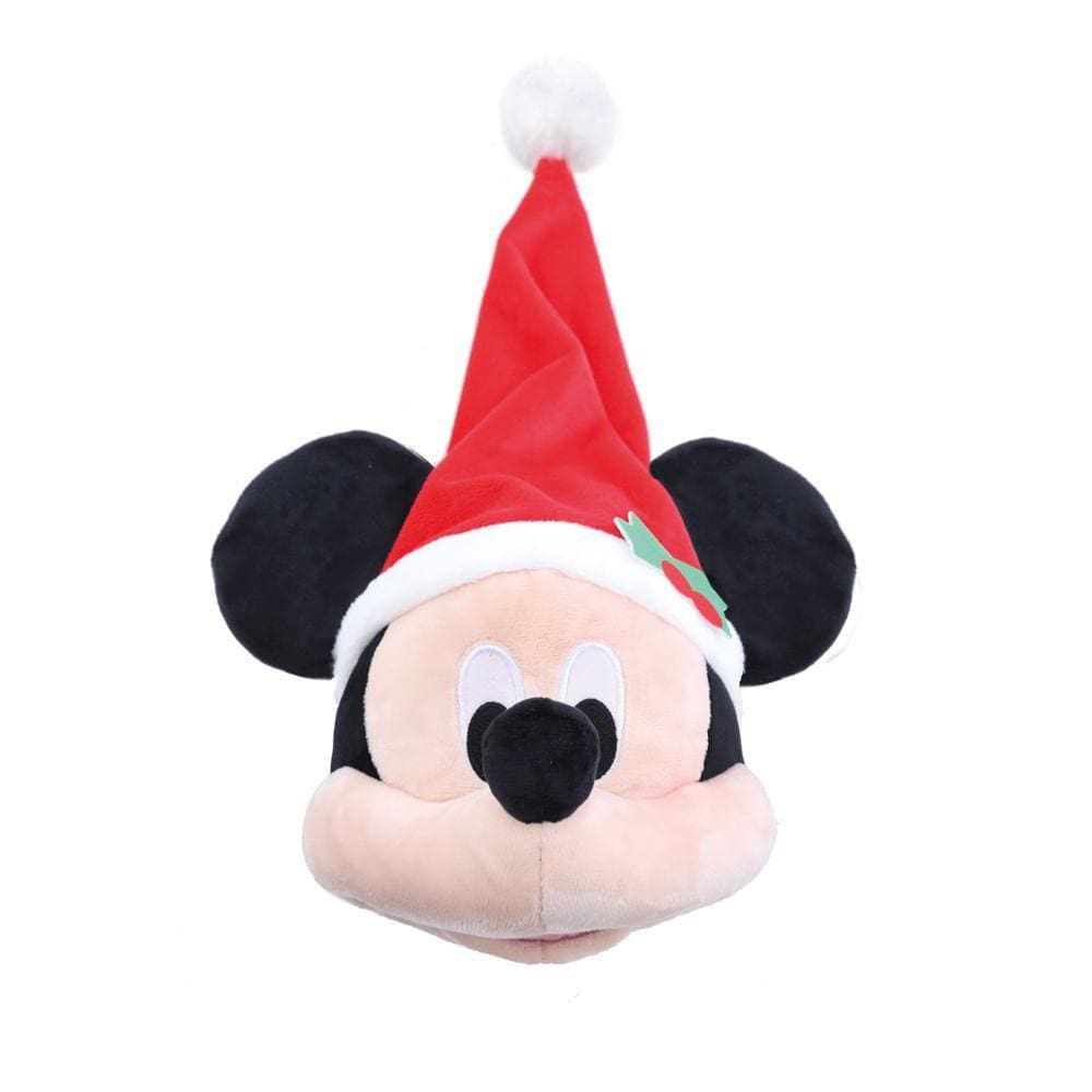 Pelúcia Enfeite Cabeça Mickey Com Gorro 20x27x20cm 1105287