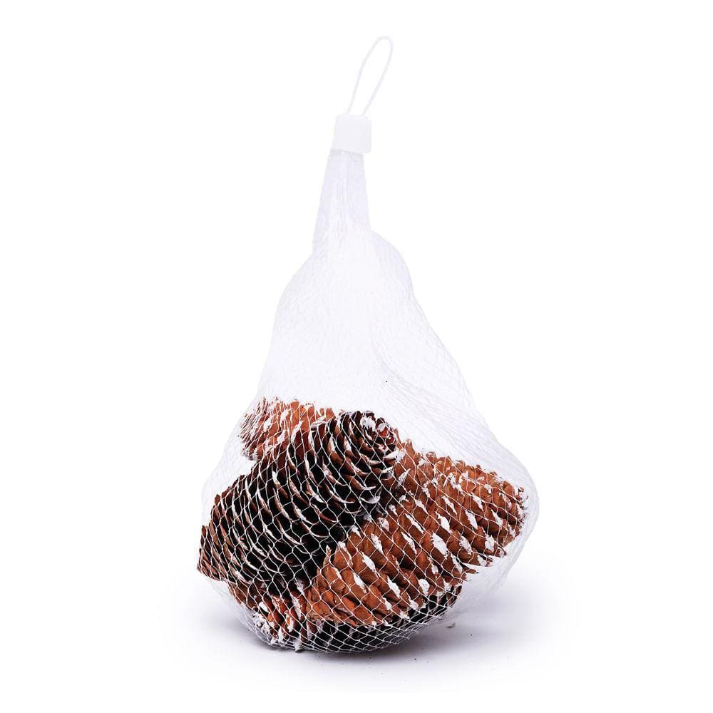 Saquinho Com Pinhas Nevadas Mrr/bco 10x4x4 1016317