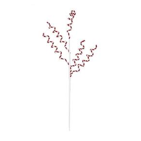 Galho Decorativo Candy Cane Vrm/bco C/1 Un 80x23x3cm 1017236