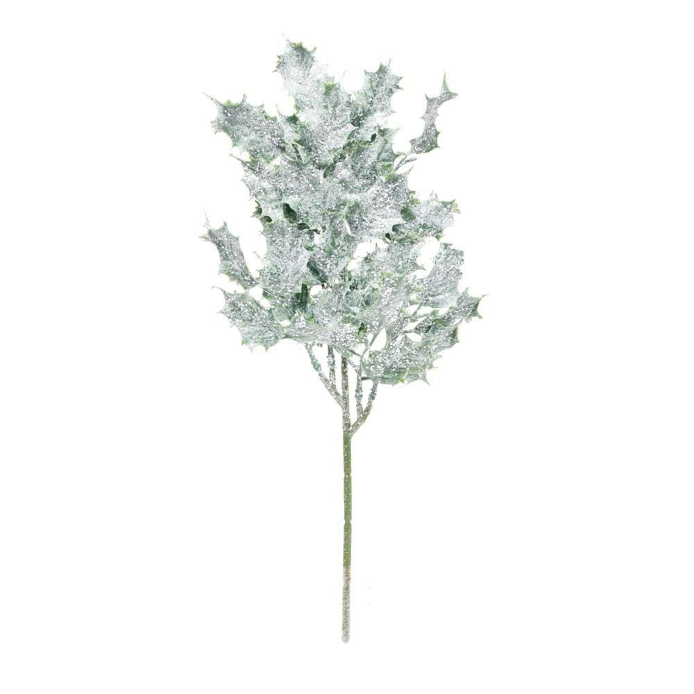 Galho Natalino C/folhas Verdes 1un 30x12x3cm 1920625