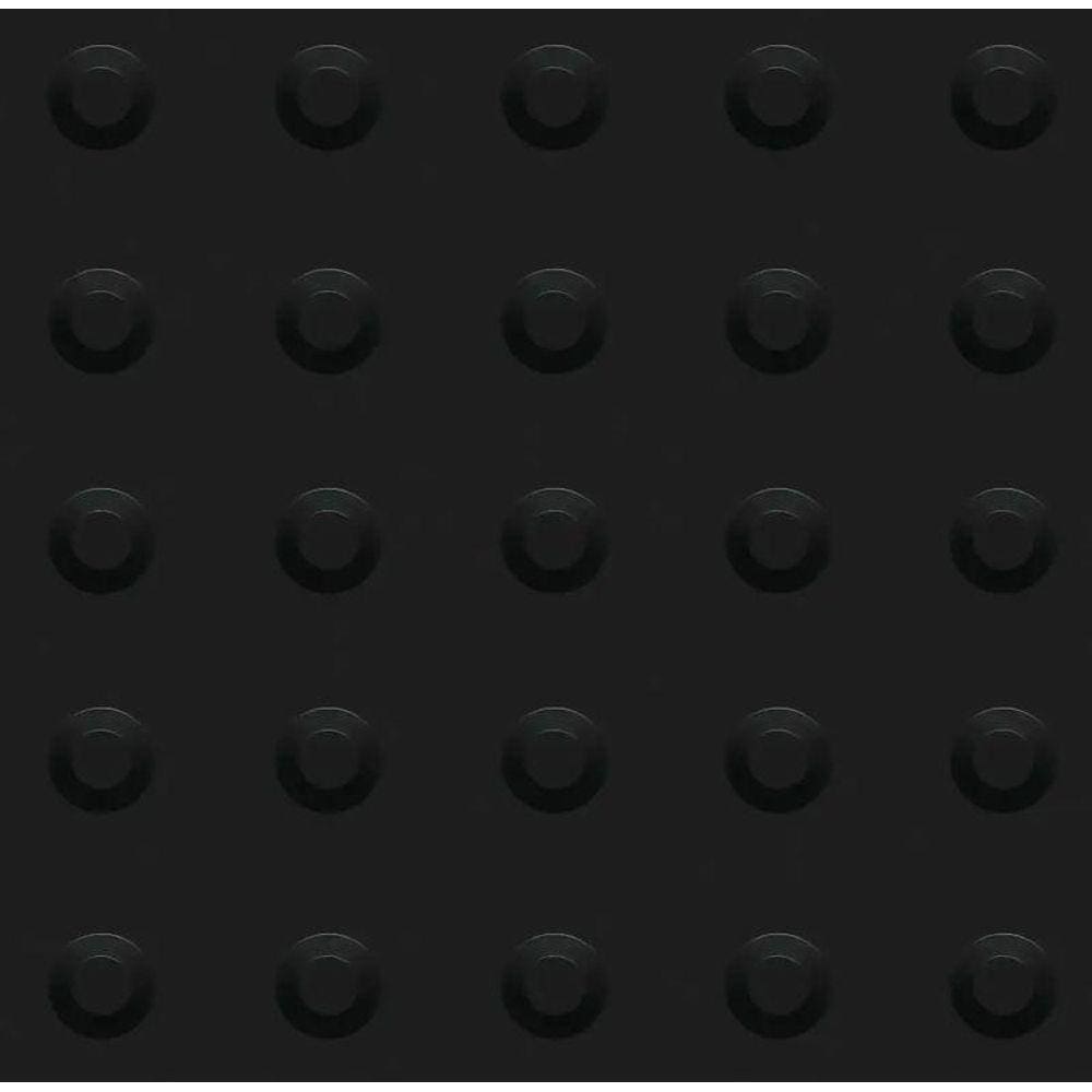 Kit 10 Piso Tátil Alerta 25X25Cm Em Pvc Preto