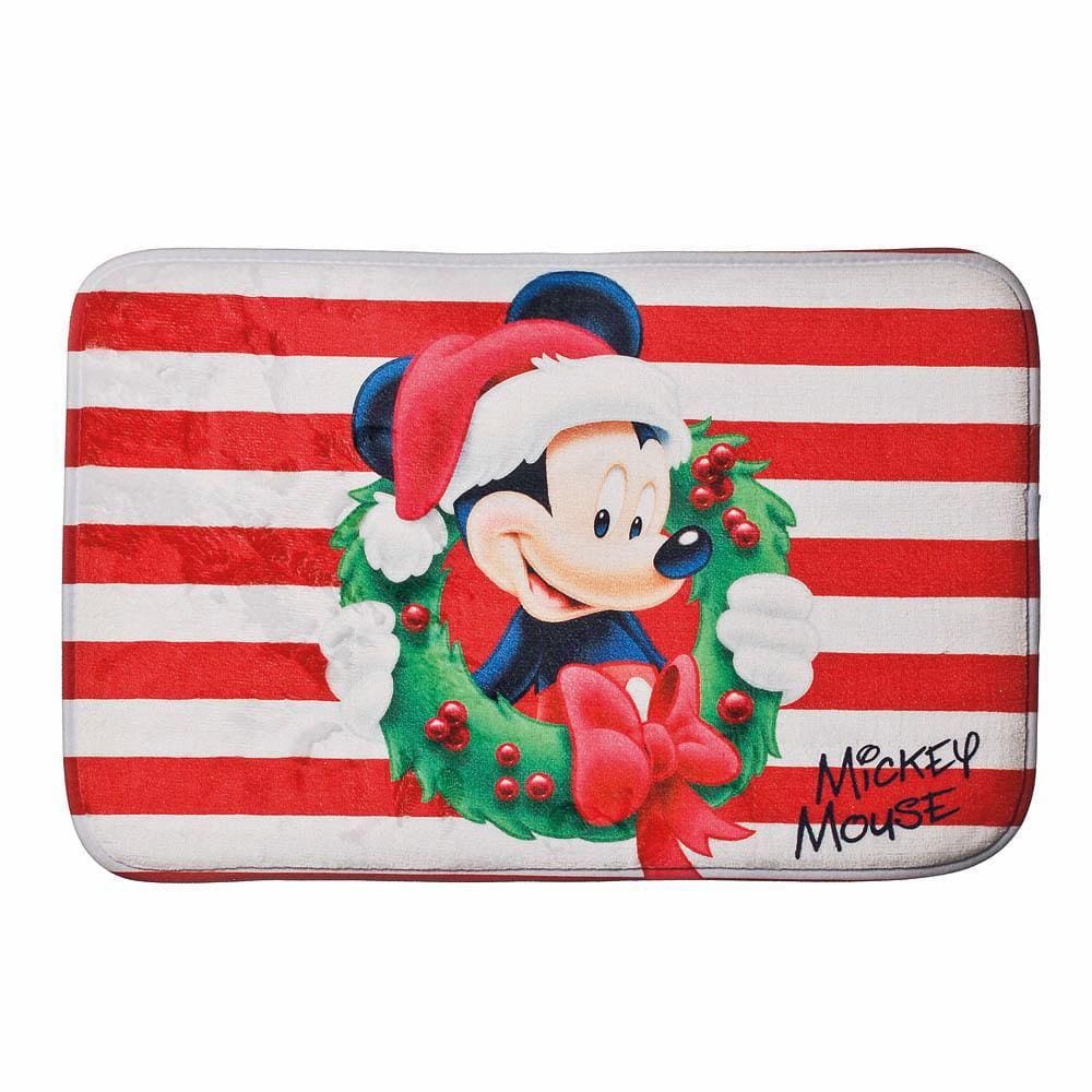 Tapete Natalino Mickey Guirlanda Vrm/vrd 60x40x1 1593010