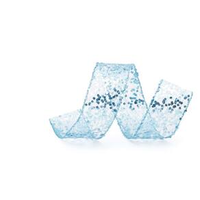 Fita Natalina Azul/glitter 1un 3,80cmx9,14mts 1206792