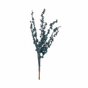 Galho Natalino Azul Esc/glitter 1un 30x10x5cm 1694677