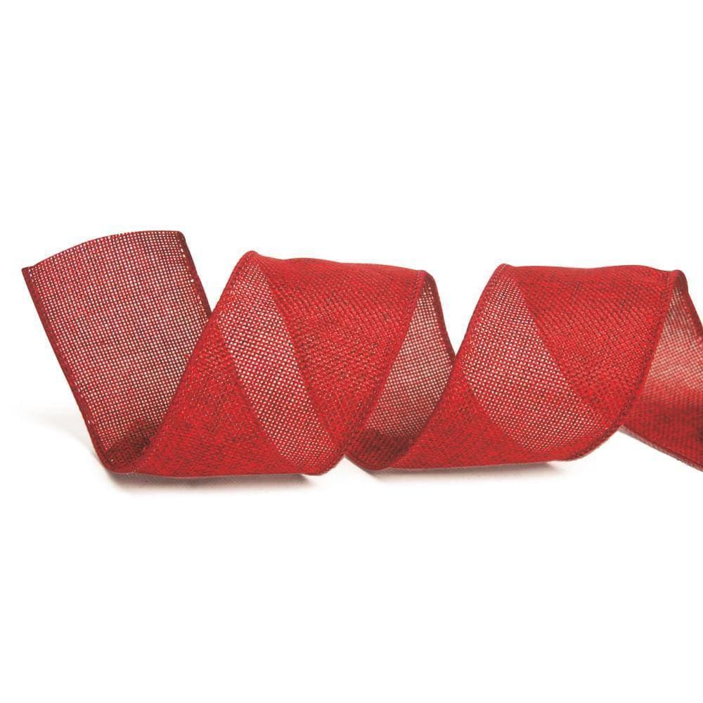 Fita Natalina Vermelha De Juta 1un 6,30cmx9,14mts 1418127