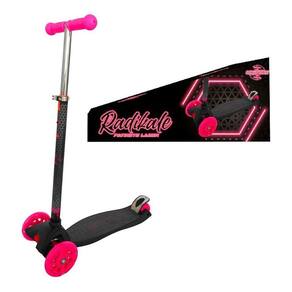 Patinete Dark Laser 3 Rodas Led Neon Suporta 50 Kg Uni Toys
