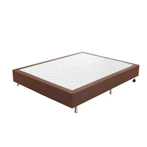 Base Box Casal Jacquard Liso 138x188x25cm Prorelax Marrom