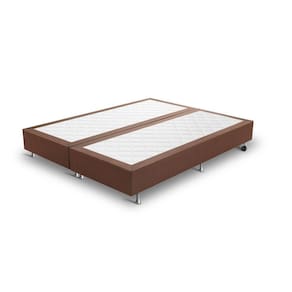 Base Box King Jacquard Liso 193x203x25cm Prorelax Marrom
