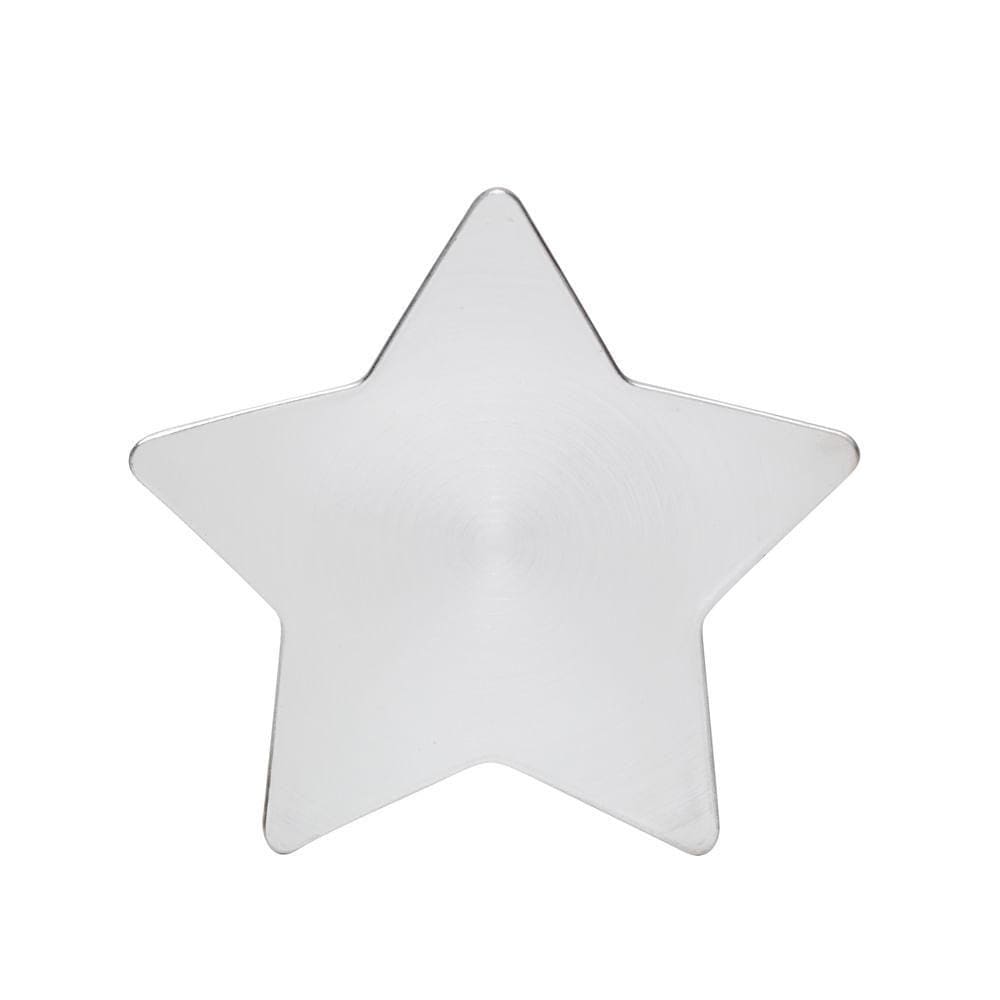 Prato Em Formato De Estrela 28cm Cor Prata 1922202