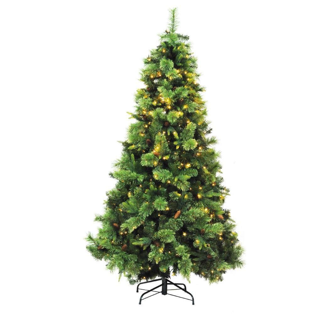 Árvore Natal Toscana Com Pinhas 120cm 100leds 480h 1105207