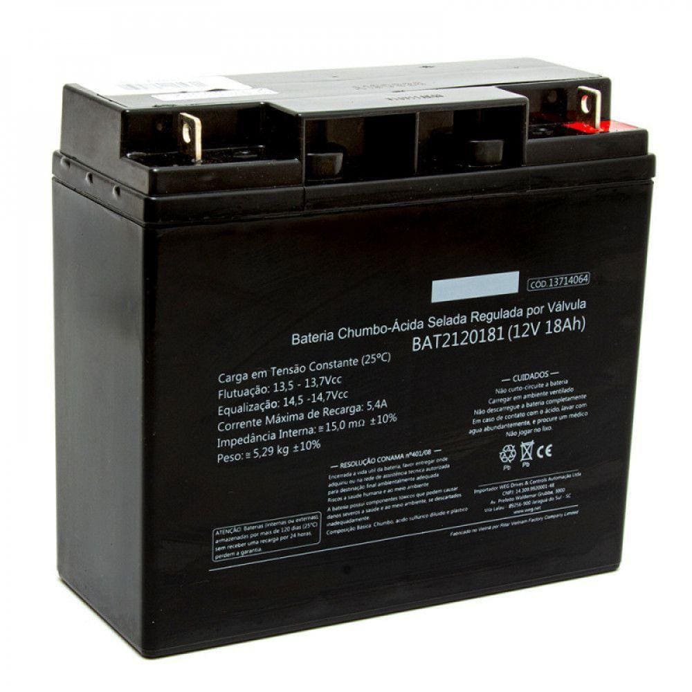 Bateria Selada P/ Nobreak 12v X 18a Weg Preto