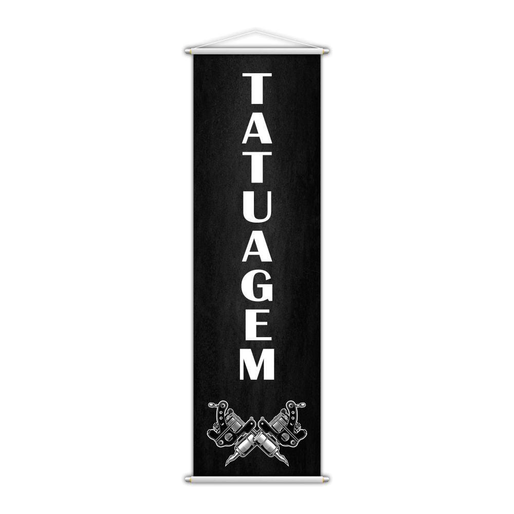 Banner Tattoo Tatuagem Tatuador Serviço Máquina 100x30cm