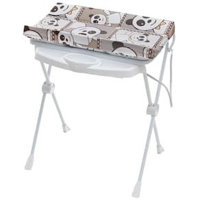 Banheira Para Banho do Bebê 20L Com Suporte, Redutor, Trocador e Saboneteira Classic Panda Galzerano