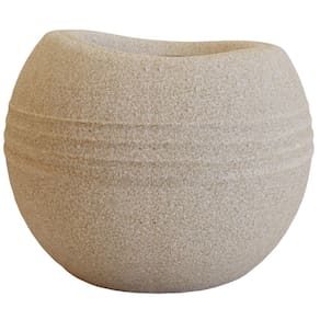 Vaso Redondo Búzios Bege 13,5cm Terrano