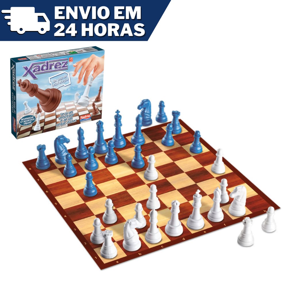 Jogo Tabuleiro De Xadrez Luxo Cavaleiros Medievais 3d 32 Pcs