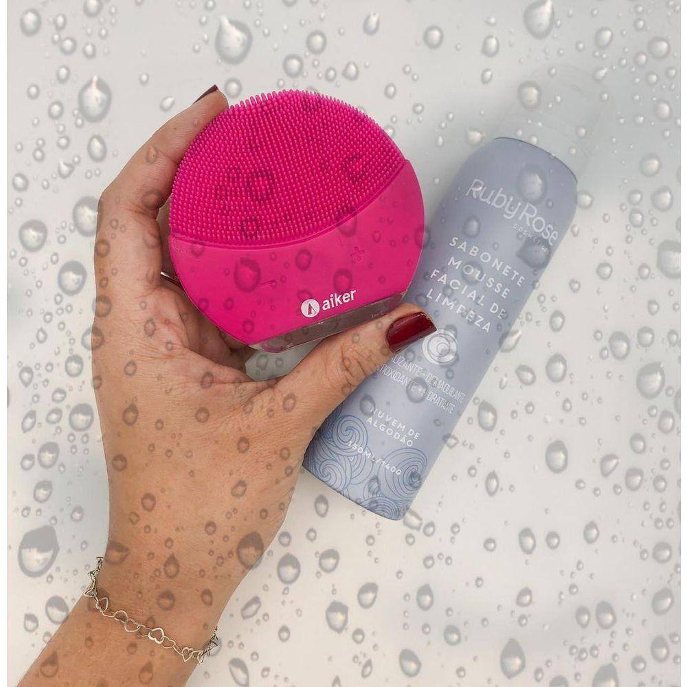 Esponja Elétrica Aiker + Sabonete Ruby Rose