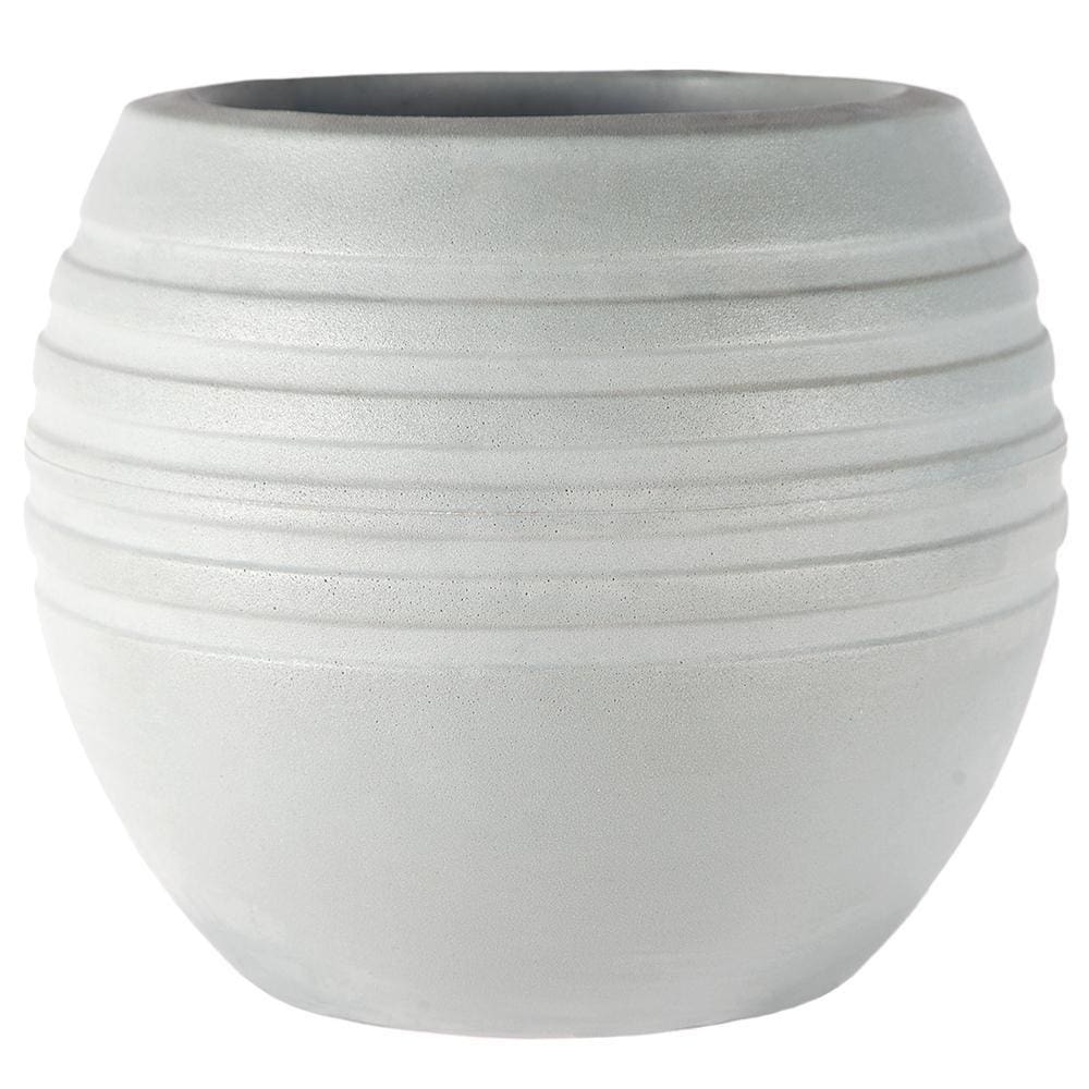 Vaso Redondo Canela Cinza 29cm Terrano