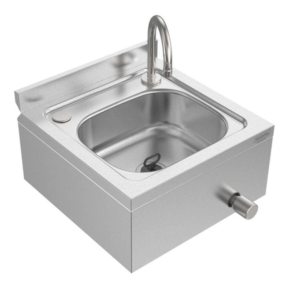 Lavatório Inox Industrial Tramontina C/ Bica Aciona Nojoelho