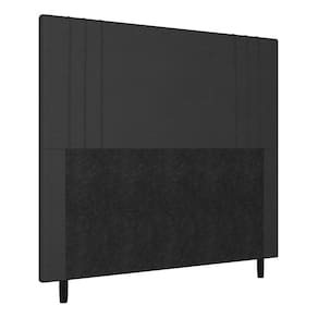 Cabeceira Casal 140cm Ferrara Corino Preto Com Frame Italian Flex
