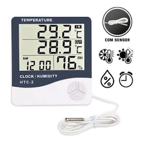 Termo Higrômetro Sensor Externo Medidor Temperatura Umidade