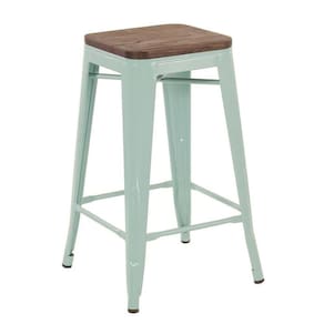 Banqueta Média Iron Tolix 66 Cm Verde Claro
