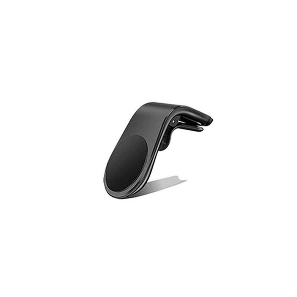 Suporte Adaptador Magnético Veicular Universal Clip Car Holder Para Painel De Carro Tipo L - Preto