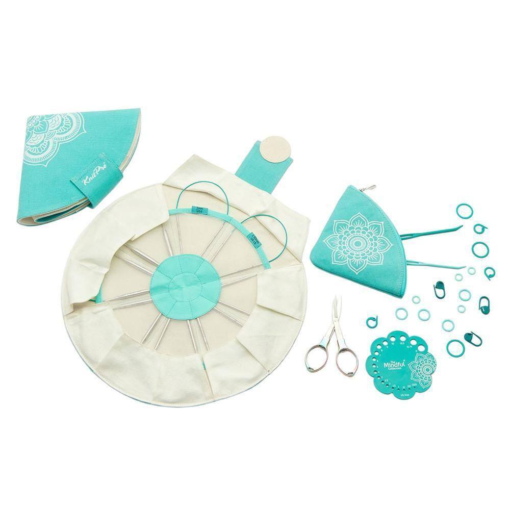 Kit De Agulhas Tricô Knitpro Mindful Circulares 71 Peças