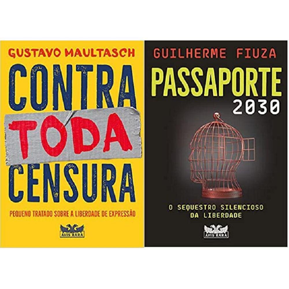 Kit 2 Livros Gustavo Maultasch Contra Toda Censura + Fiuza