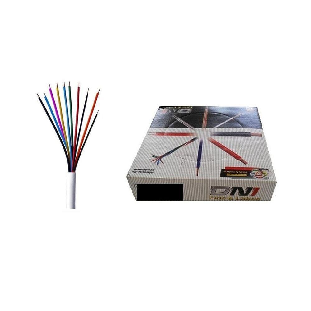Cabo Para Alarme 5 Pares 10X50 0,20Mm 100 Metros Branco