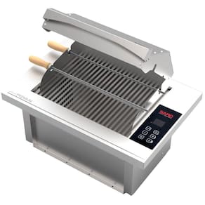 Churrasqueira Cooktop Elétrica de Embutir Sem Fumaça com Painel Digital Inox 127v Saro