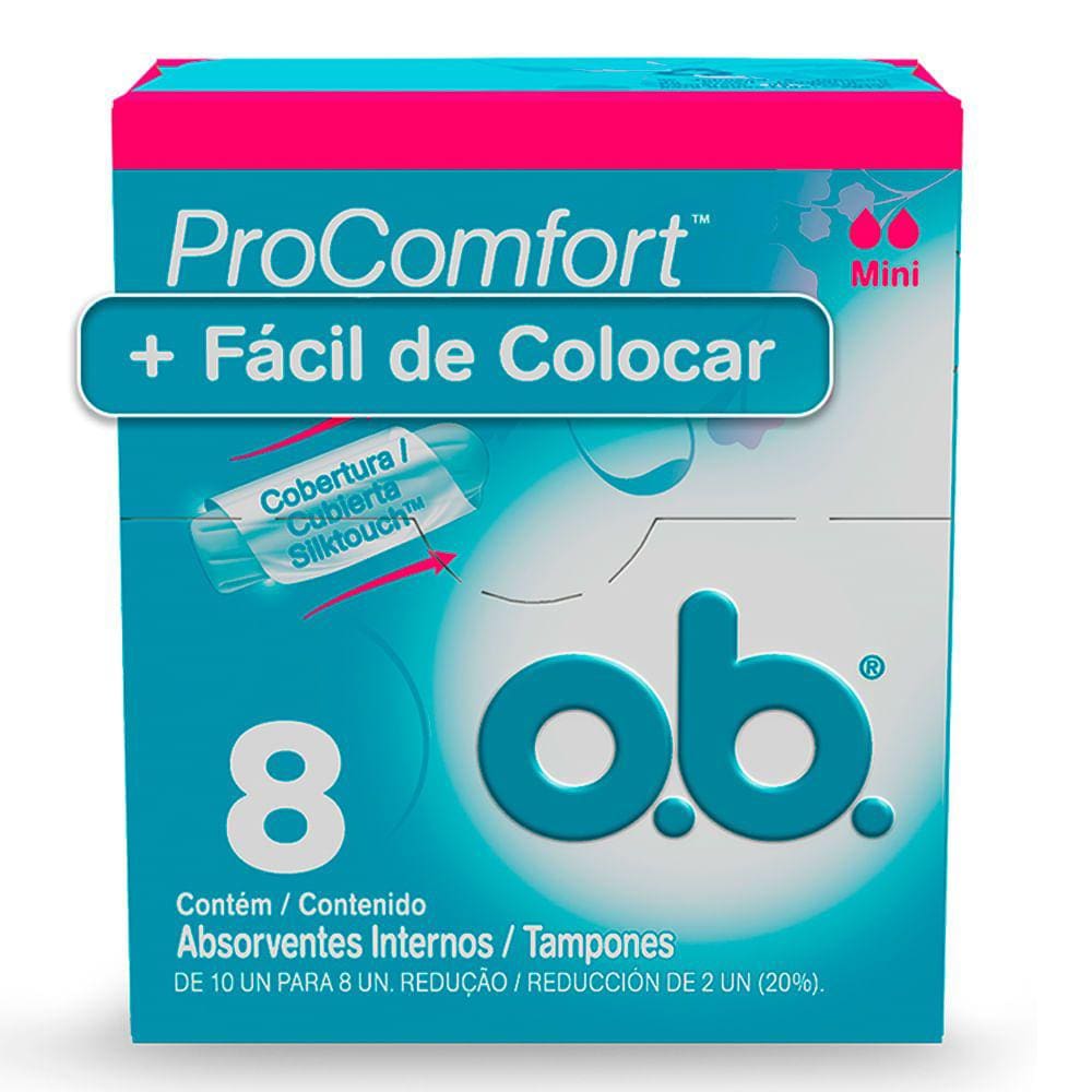 Absorvente Interno OB Mini ProComfort 8 Unidades