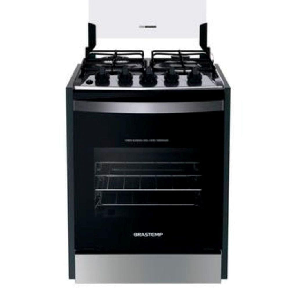 Fogão De Embutir Brastemp 4 Bocas Byo4ebr Inox Bivolt