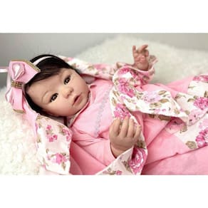 Bebe Reborn Boneca Princesa Silicone Fofa Realista K03