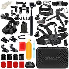 Kit Com Acessórios E Suportes Gopro Hero 3-10 Black Silver White Fusion