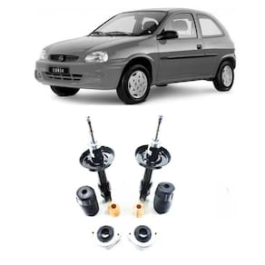 Amortecedor + Kit Batente Dianteiro Corsa 1994 Até 2002 1,0 1,4 1,6 1,8 8V,16V - Hatch