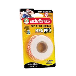 Fita Adesiva Dupla Face Adelbras com Espuma Uso Interno 24mmx1,5m