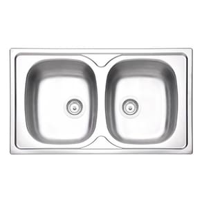 Cuba Sobrepor Tramontina Sigma 2 Cubas Inox Pré-polido 86x50